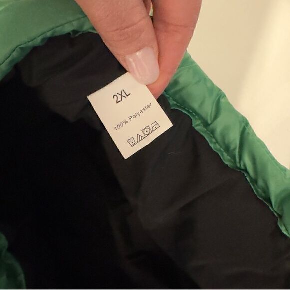 Bonapet Puffer Dog Jacket Green and Black 2XL - Picture 5 of 8